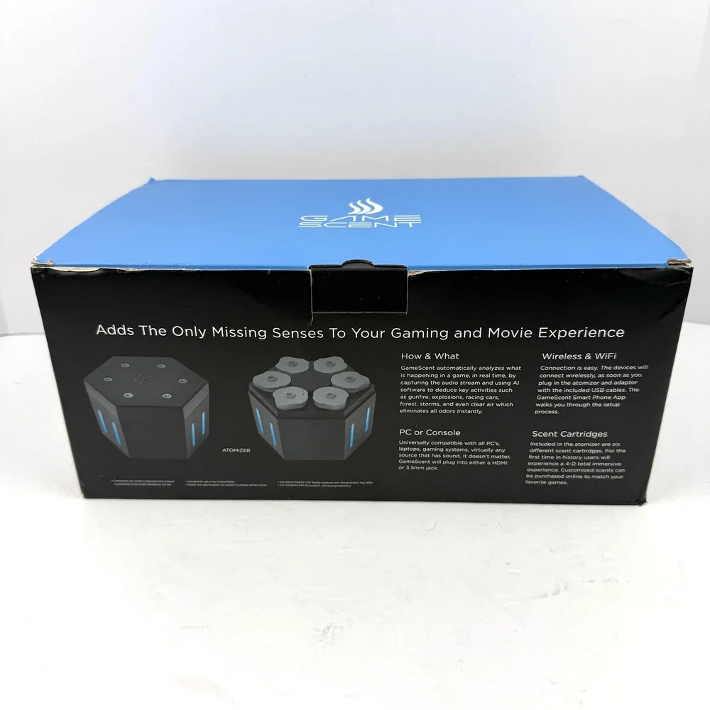 GameScent AI 4D Gaming Movie‎ Scent Atomizer System HDMI PC Console VR Adapter